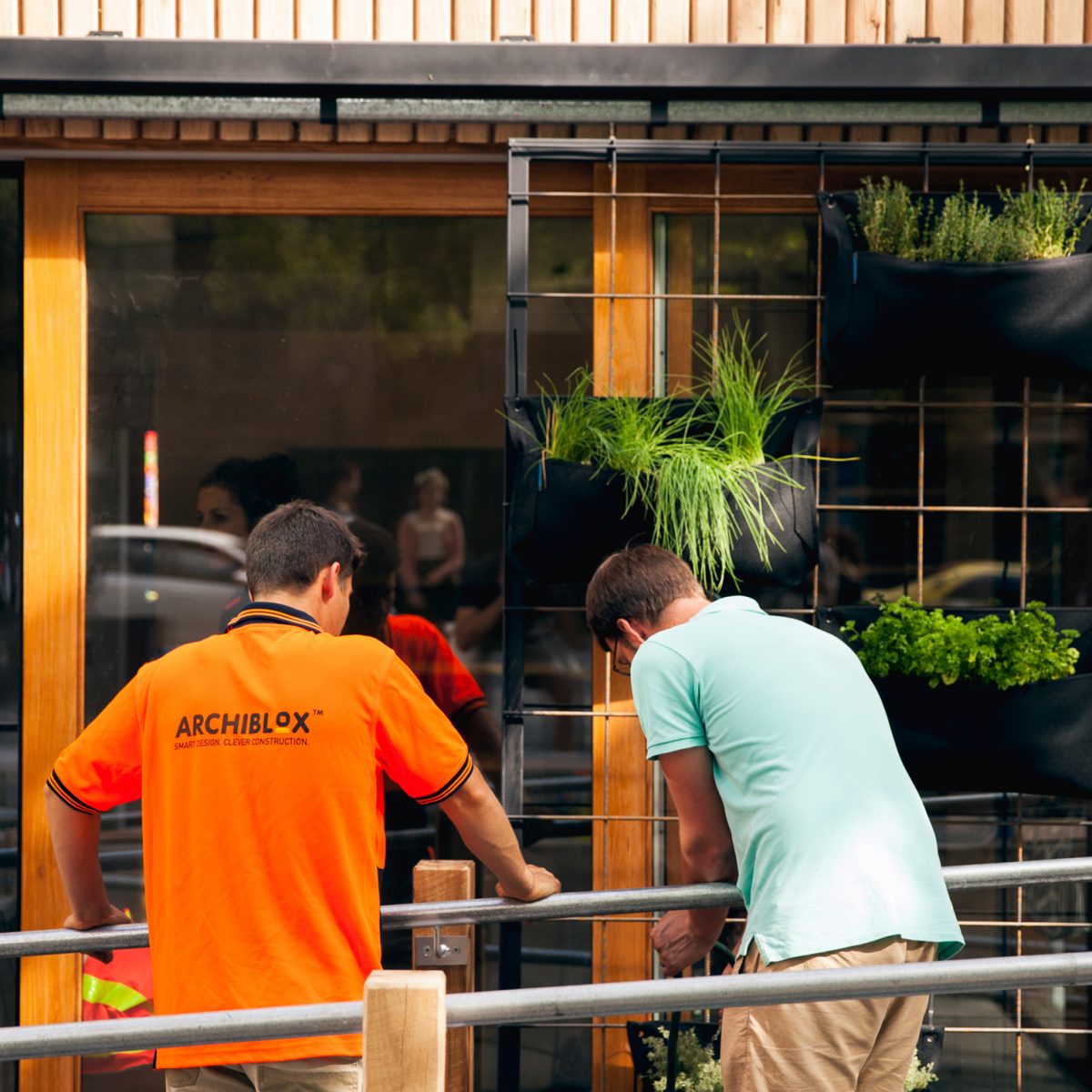 archiblox carbon positive house being built image