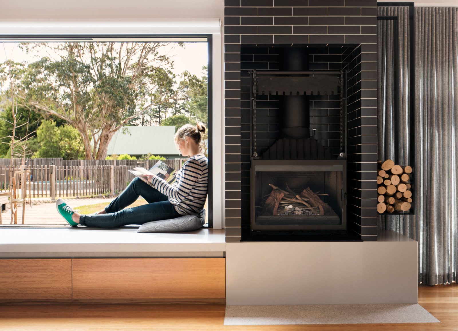 archiblox girl on window seat image