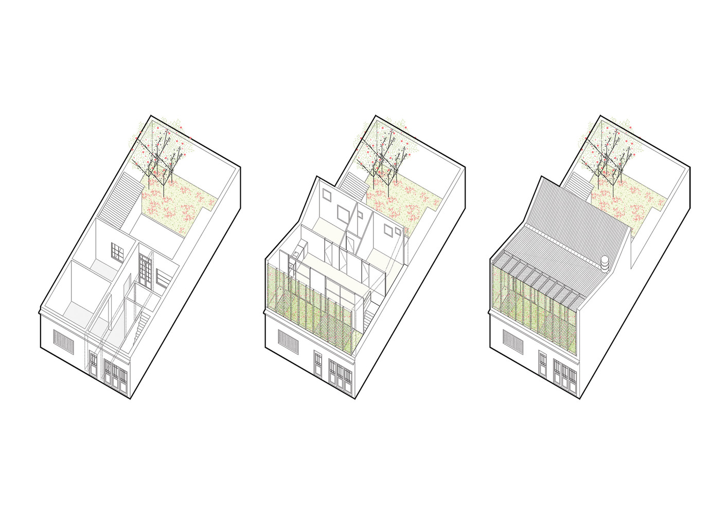 silvina omar house isometric views
