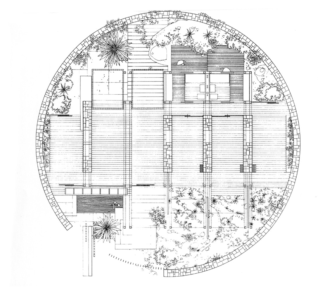 floor plan of the Bioclimatic house