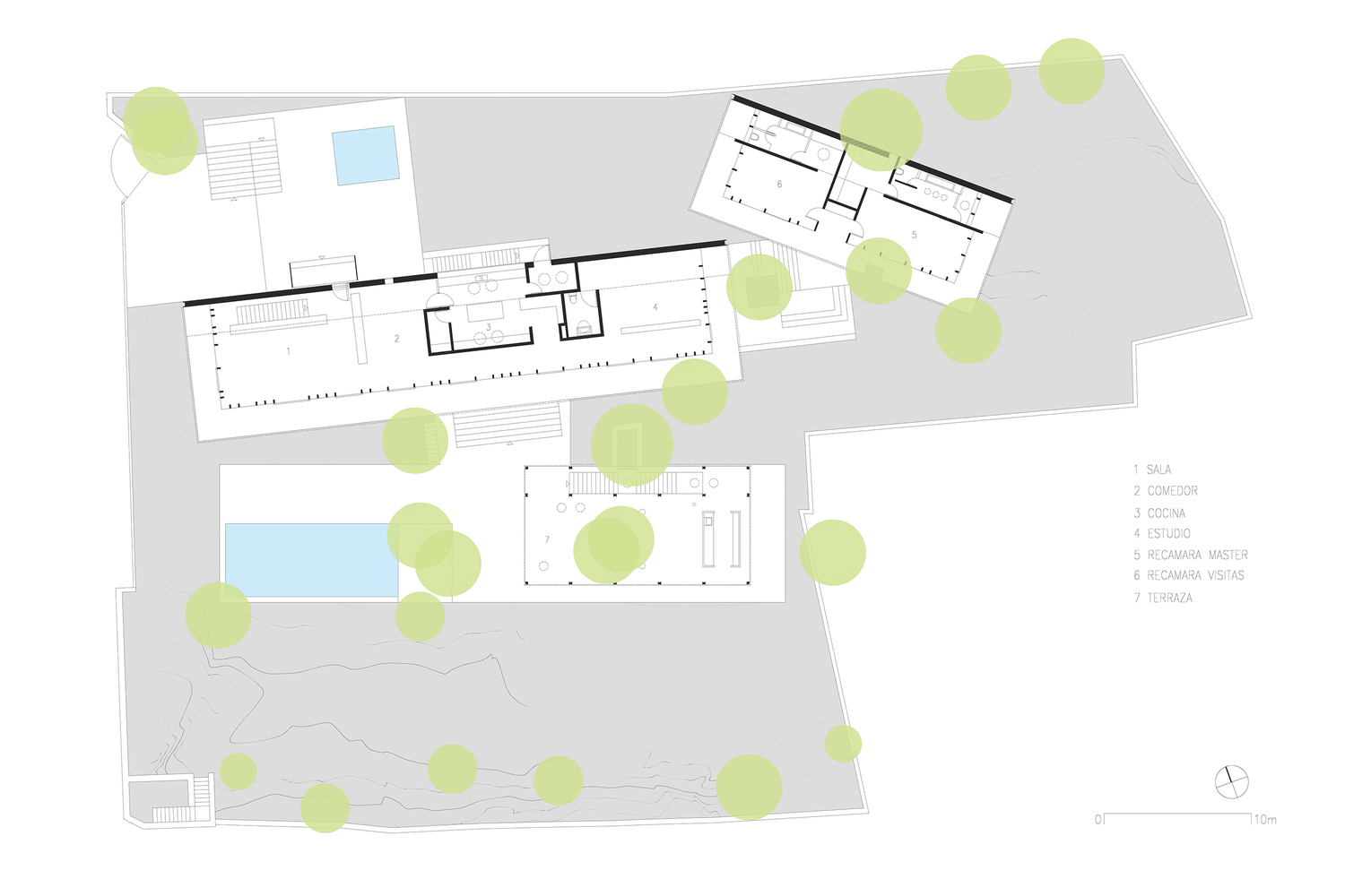 Casa en el bosque floorplan