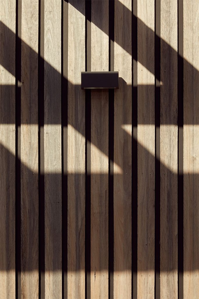 archiblox bonnie doon house detail close up of timber cladding