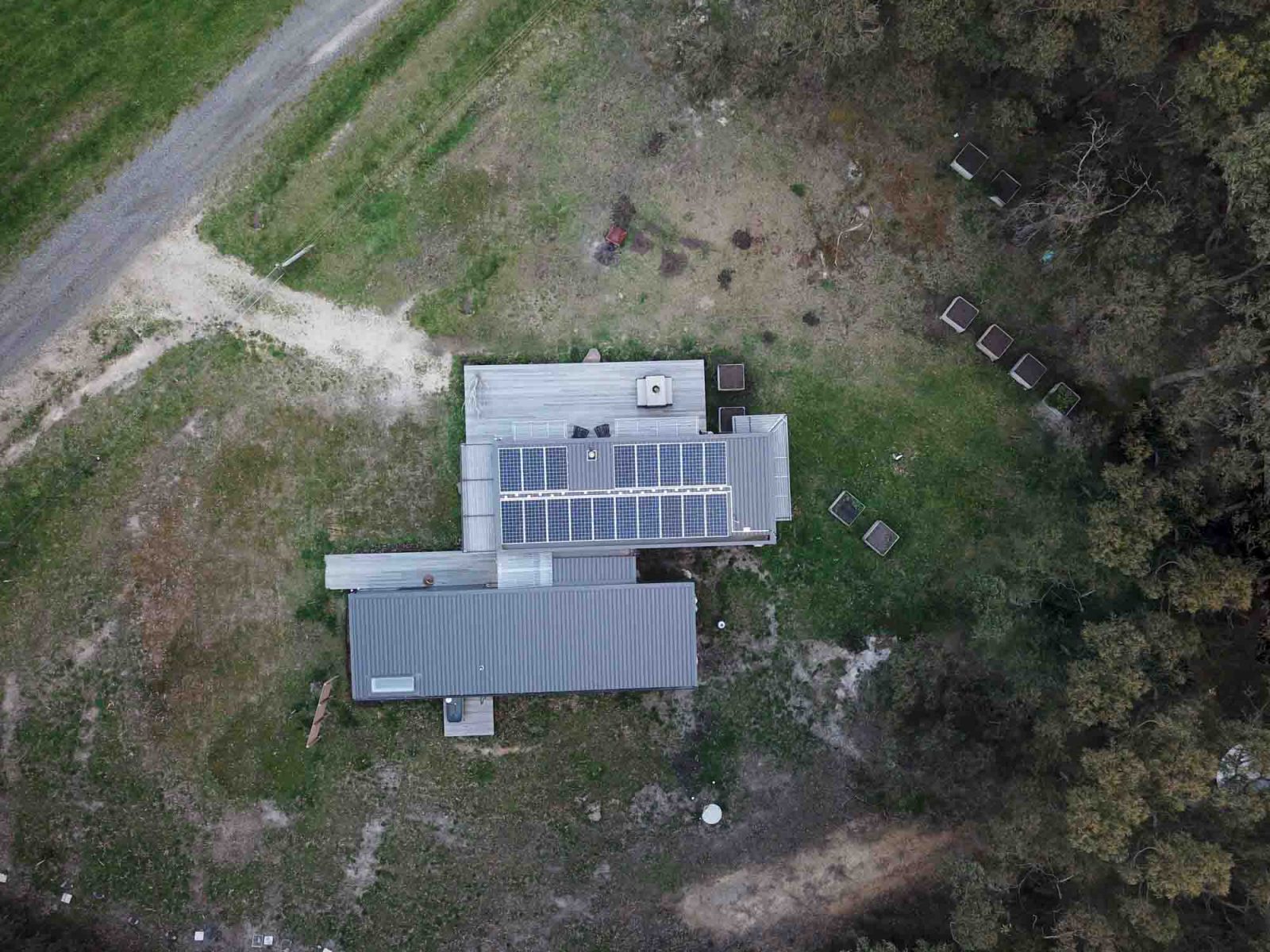 solar panels on archiblox fish creek house